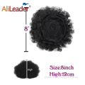 Synthetic Hair Chignon Afro Bun Drawstring Ponytail Puff Short Curly Chignon Manufactory